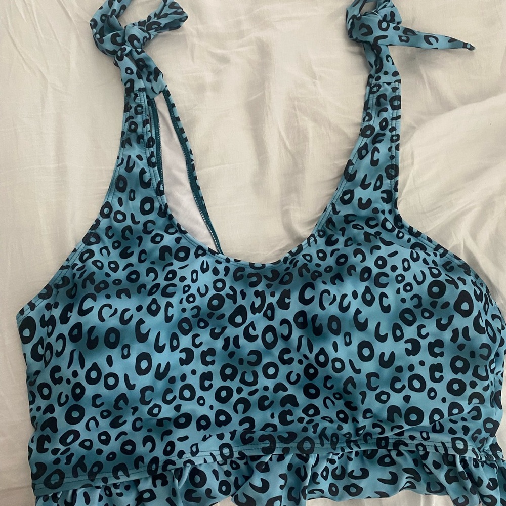 Cheetah Shein Plus Size Bikini Top